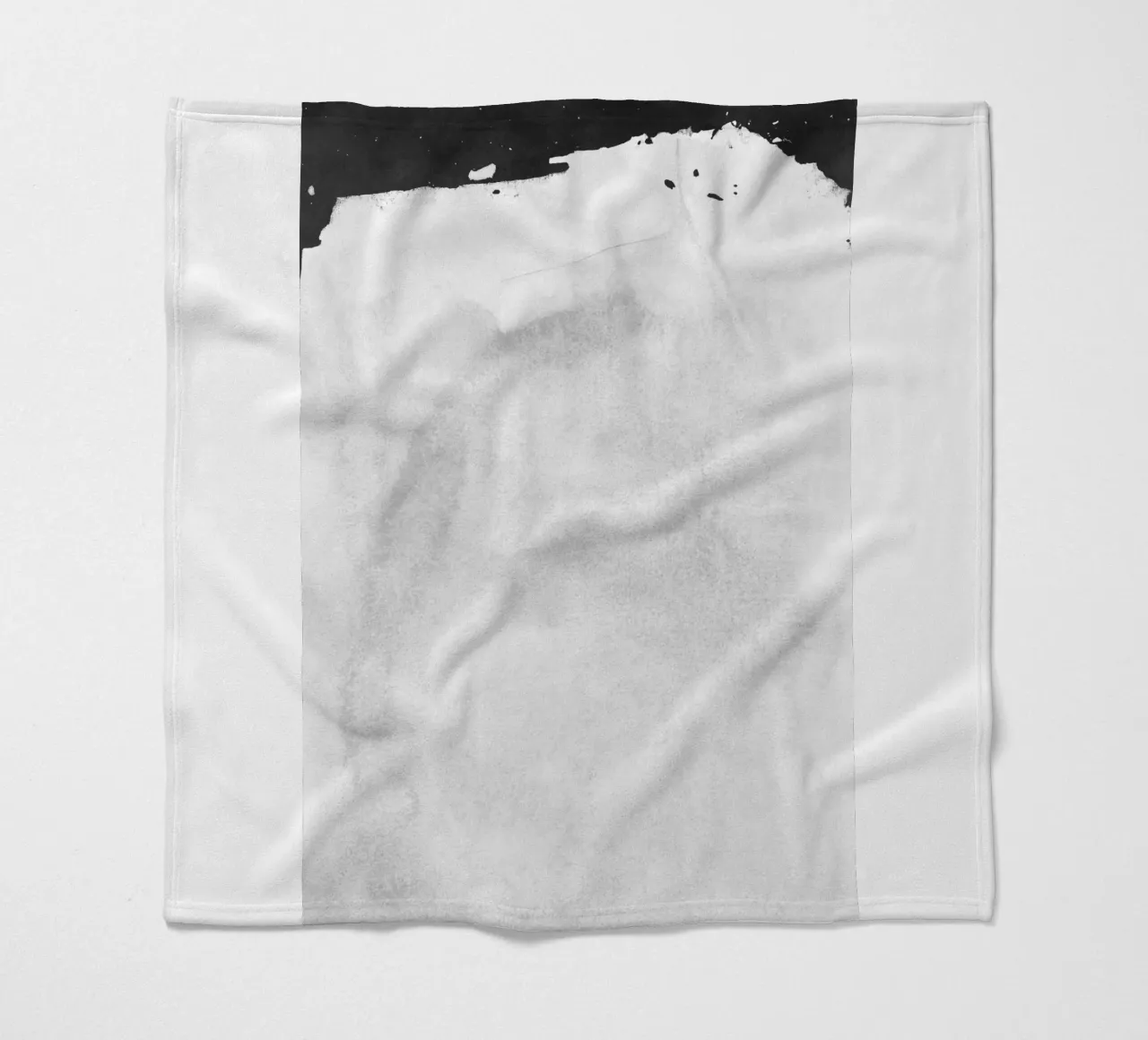 Paesaggio minimale in bianco e nero 01 coperta in pile da amini54
