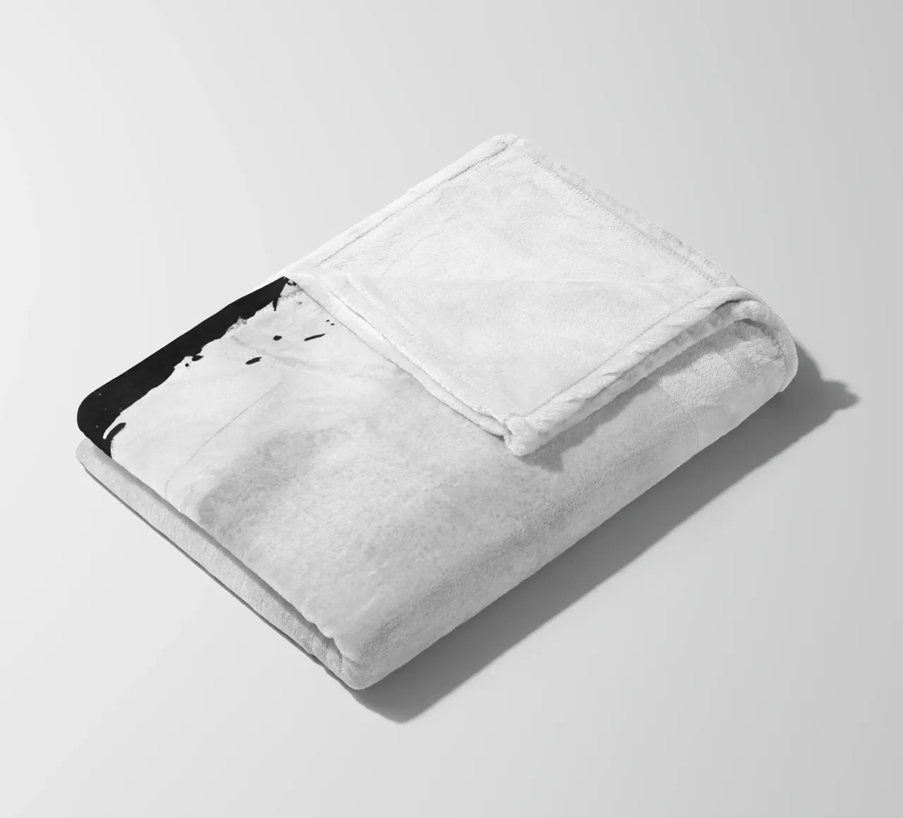 Paesaggio minimale in bianco e nero 01 coperta in pile da amini54