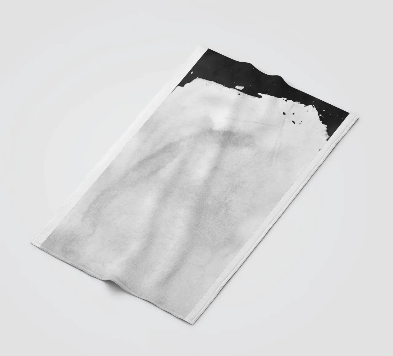 Paesaggio minimale in bianco e nero 01 coperta in pile da amini54