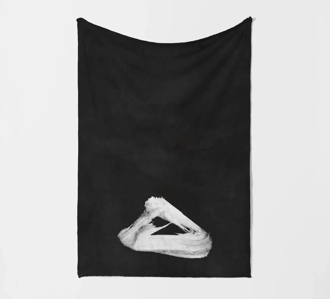 Paesaggio minimale in bianco e nero 02 coperta in pile da amini54