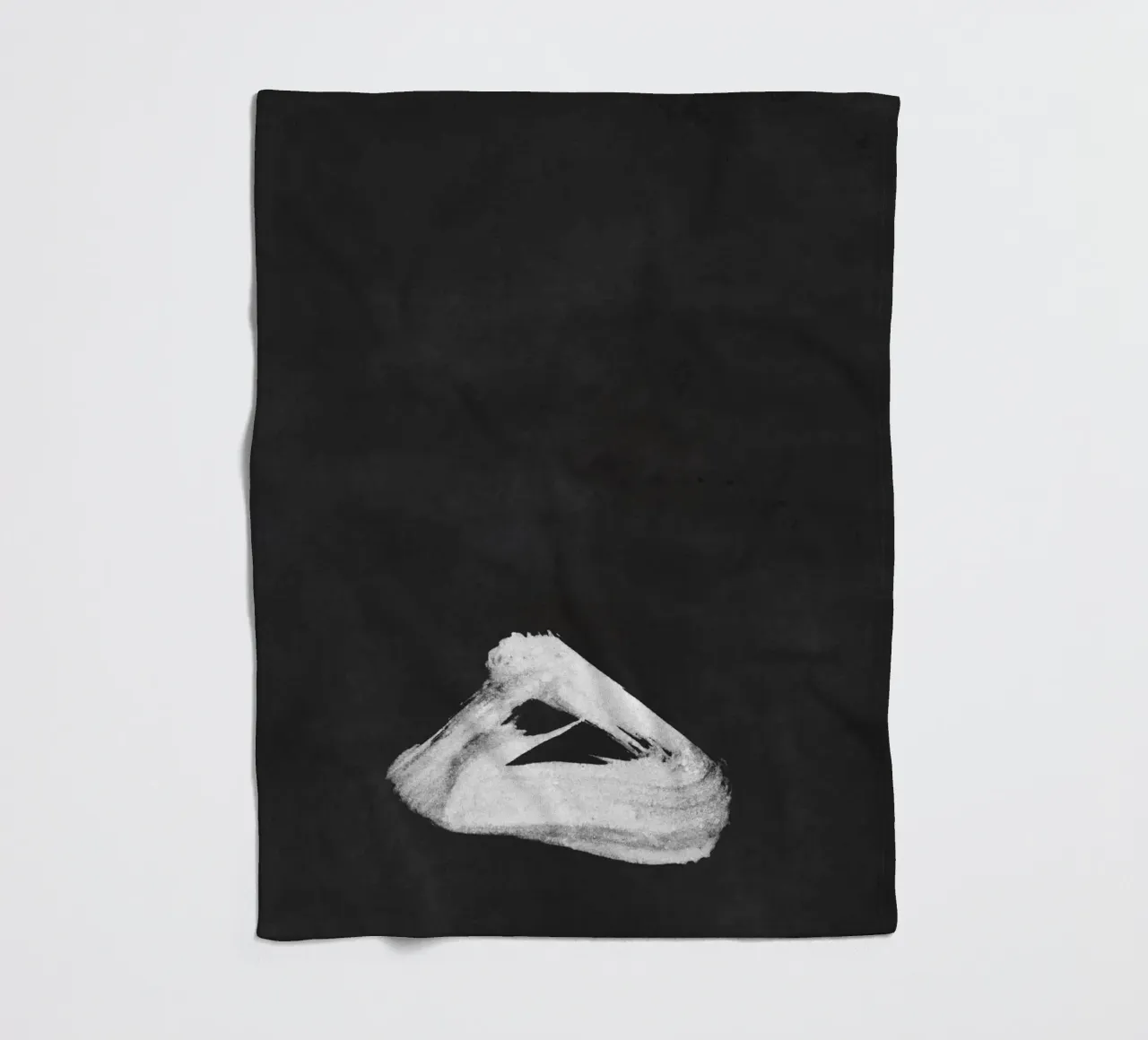 Paesaggio minimale in bianco e nero 02 coperta in pile da amini54