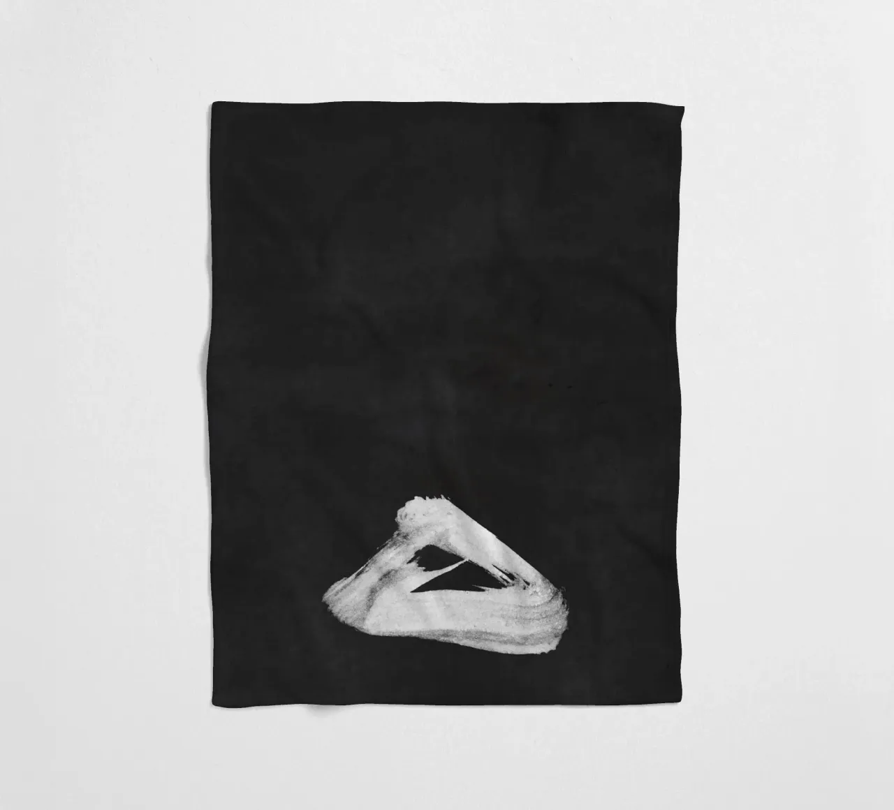 Paesaggio minimale in bianco e nero 02 coperta in pile da amini54