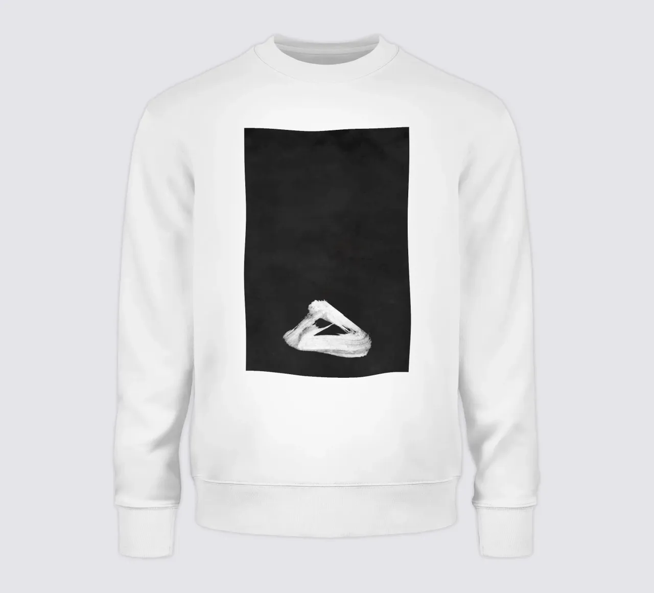 Paesaggio minimale in bianco e nero 02 felpa da amini54