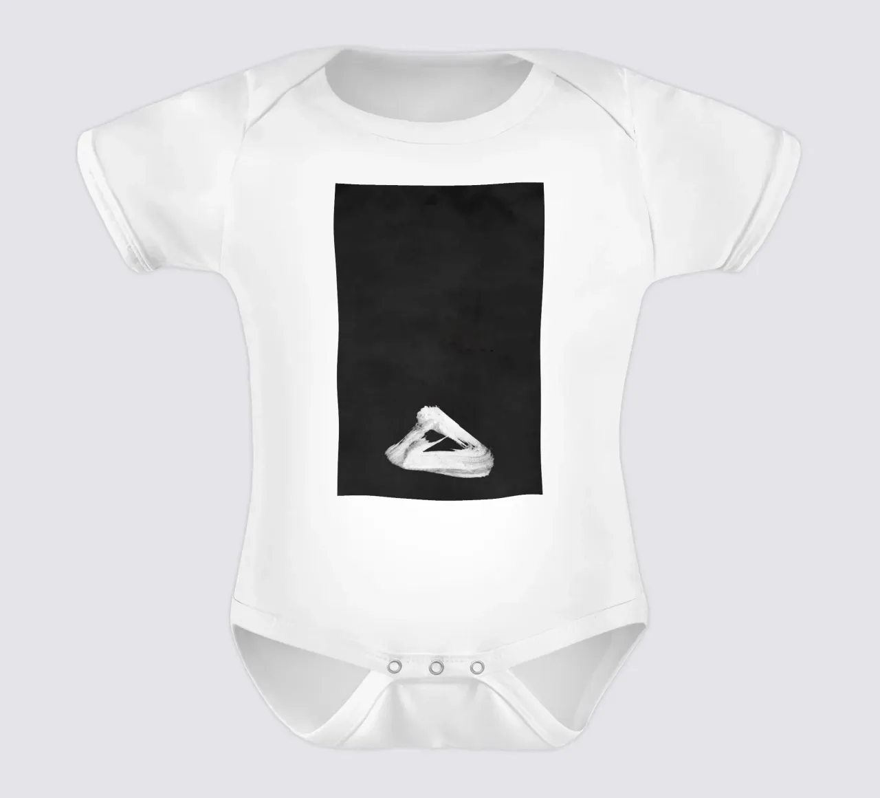 Paesaggio minimale in bianco e nero 02 body neonato maniche corte da amini54