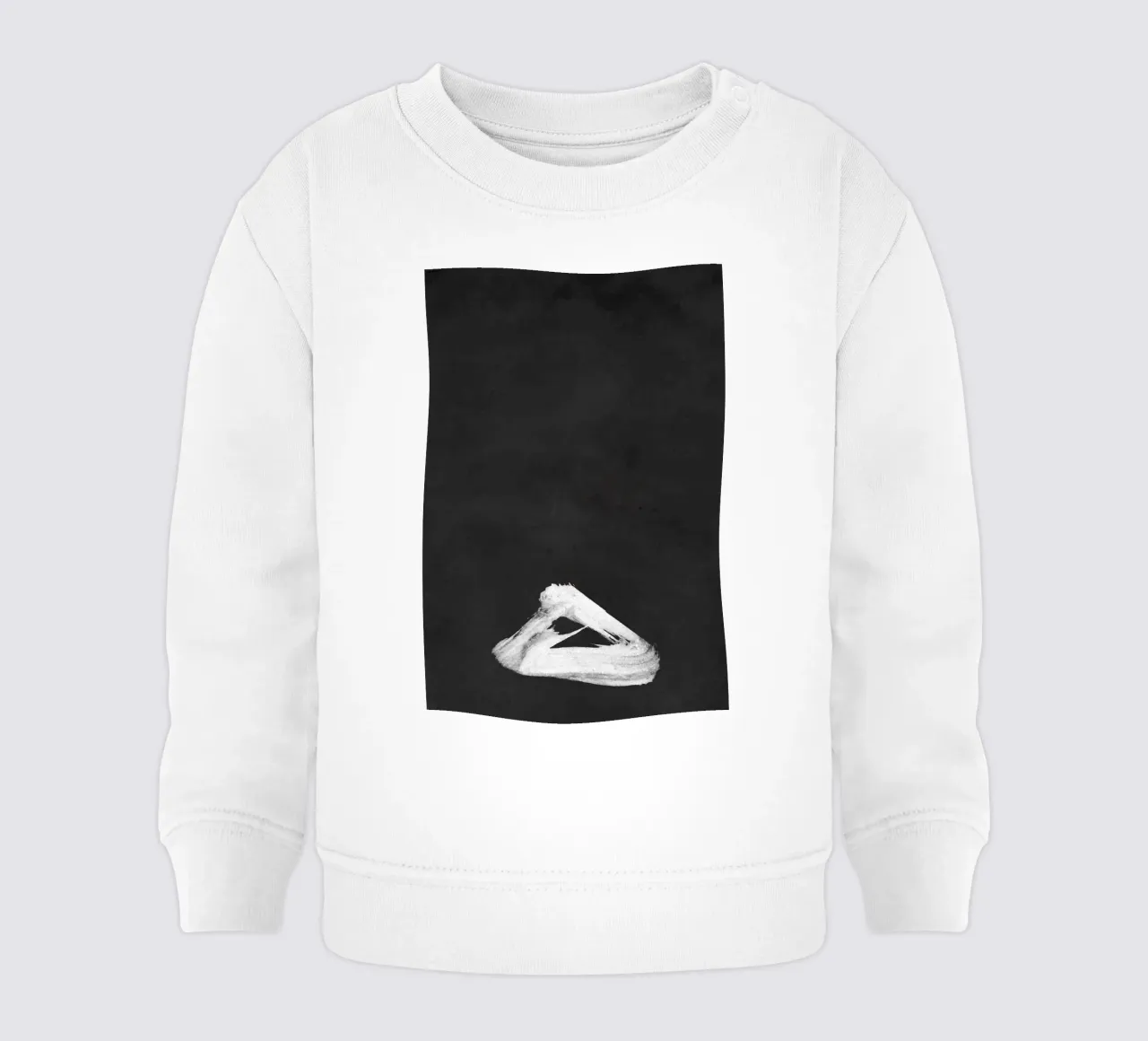 Paesaggio minimale in bianco e nero 02 felpa neonato da amini54