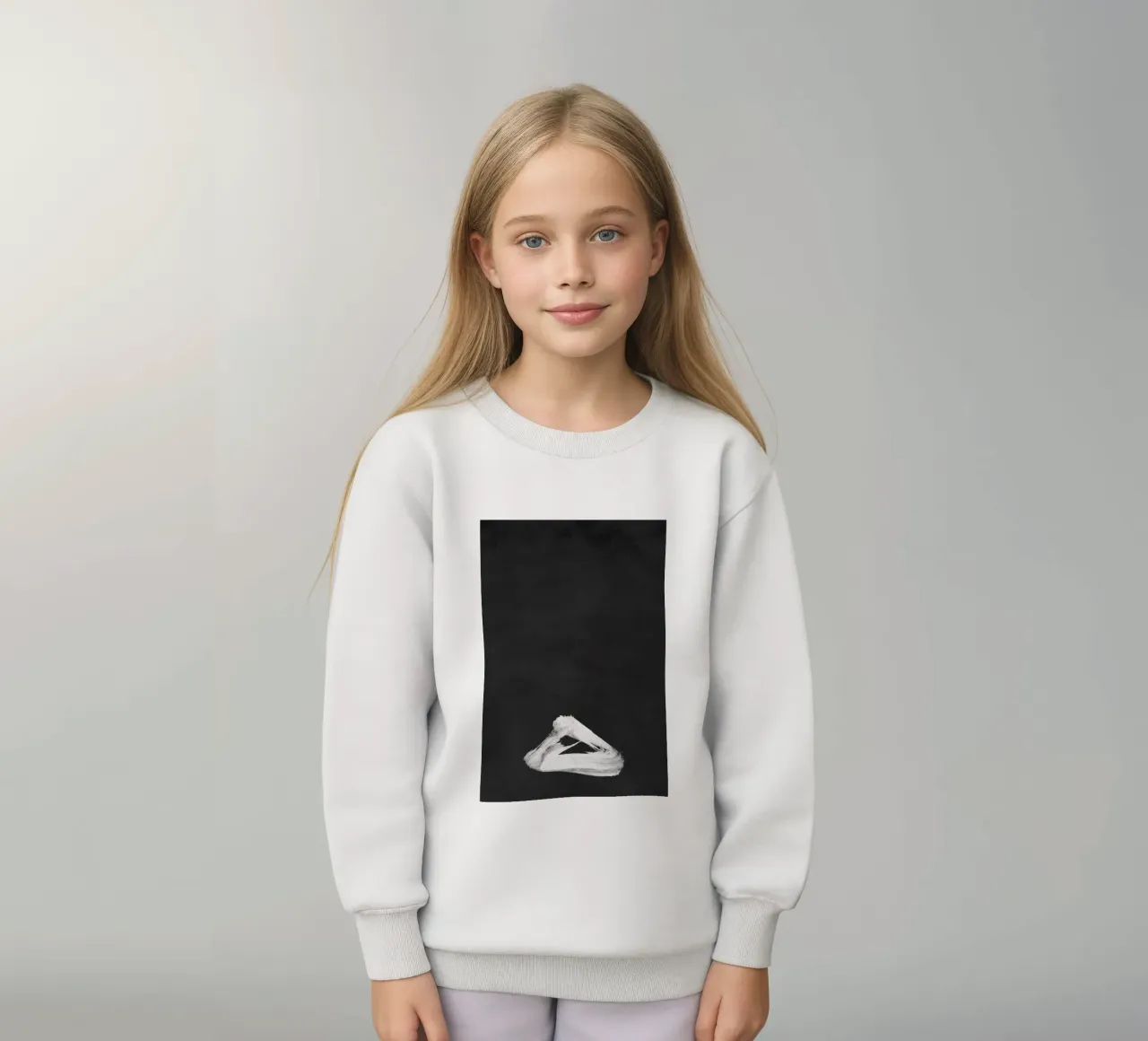 Paesaggio minimale in bianco e nero 02 felpa bambino da amini54