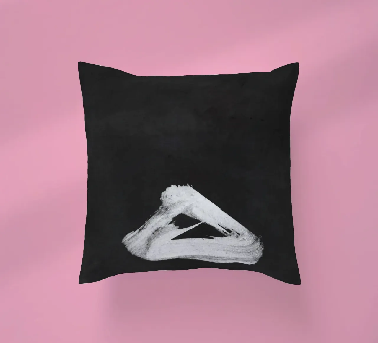 Paesaggio minimale in bianco e nero 02 cuscino da amini54