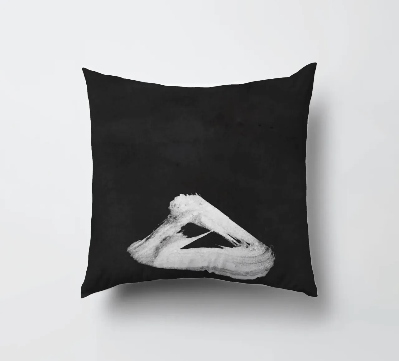 Paesaggio minimale in bianco e nero 02 cuscino da amini54
