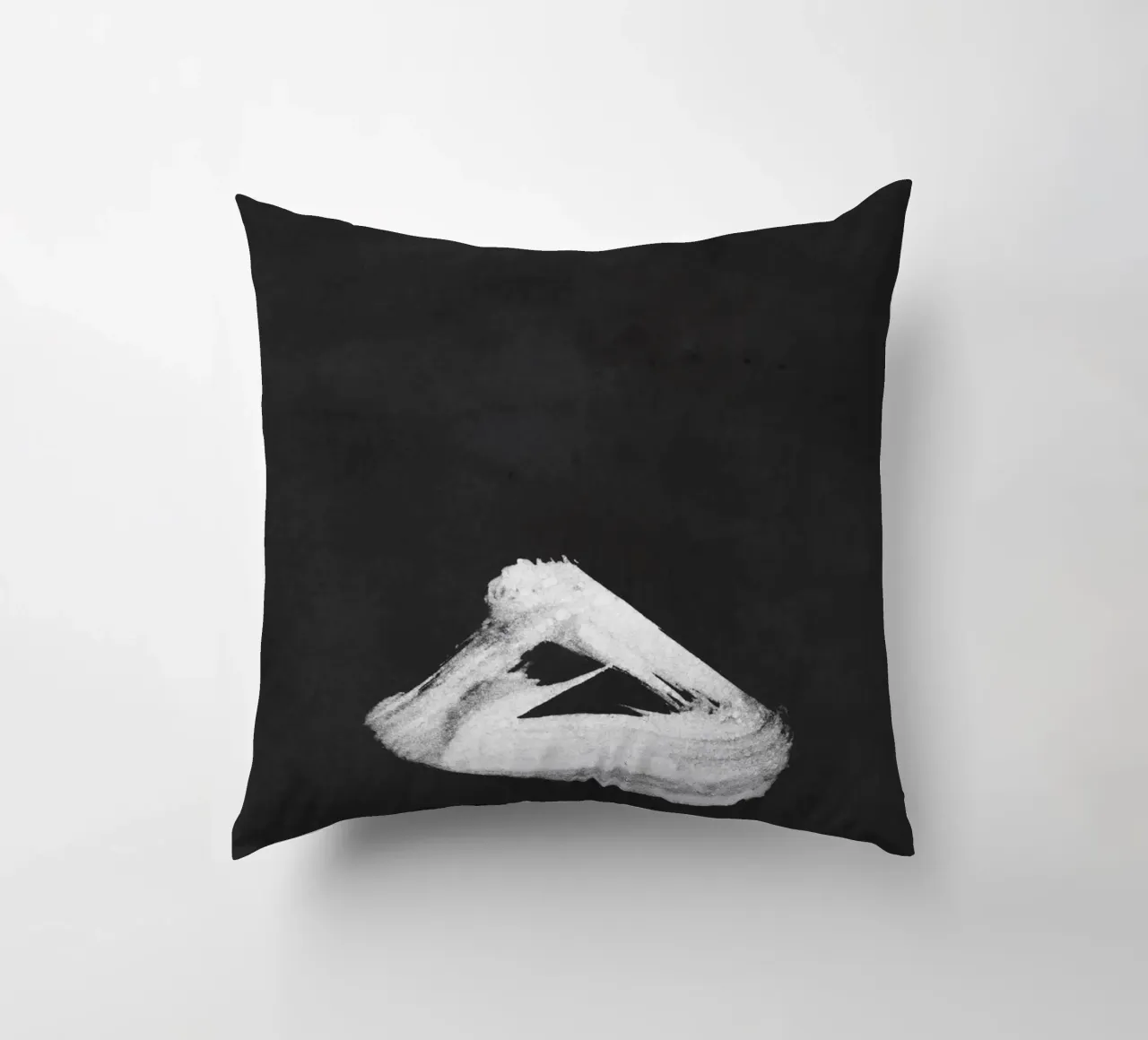 Paesaggio minimale in bianco e nero 02 cuscino da amini54