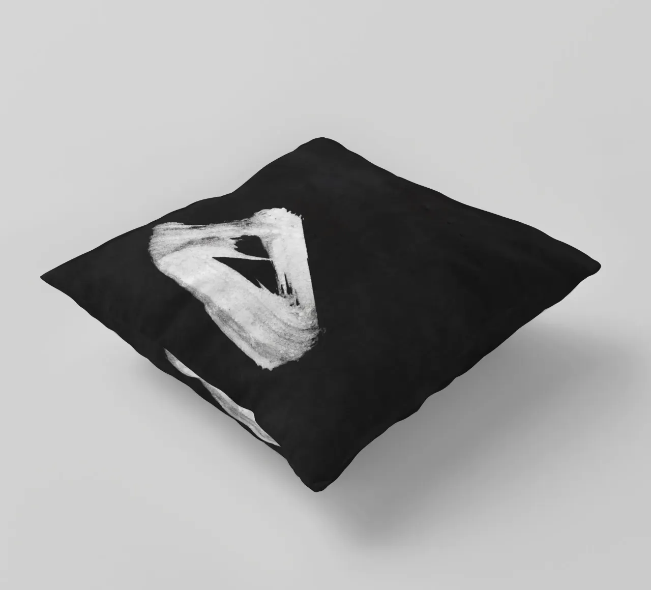 Paesaggio minimale in bianco e nero 02 cuscino da amini54
