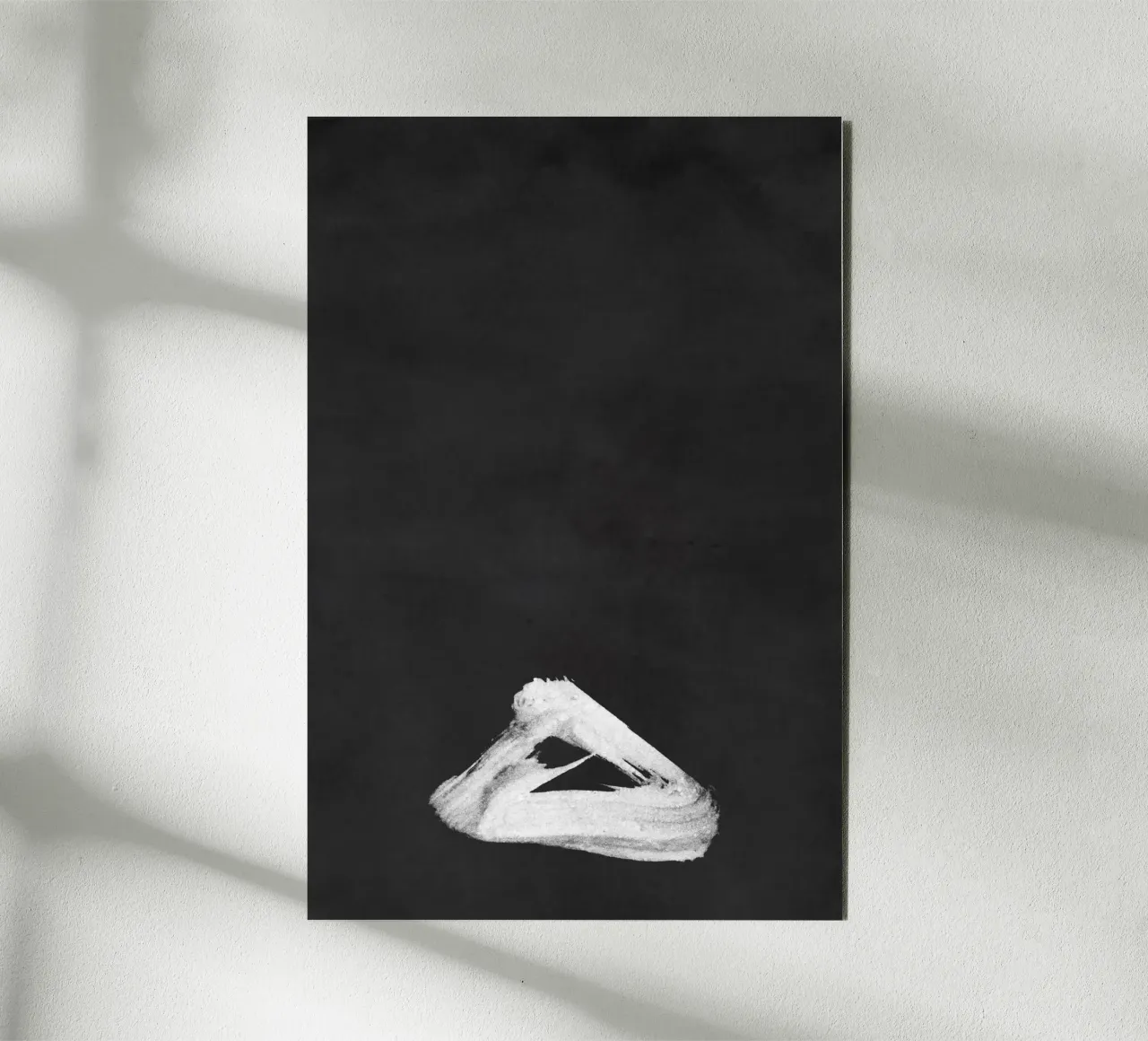 Paesaggio minimale in bianco e nero 02 alluminio dibond da amini54