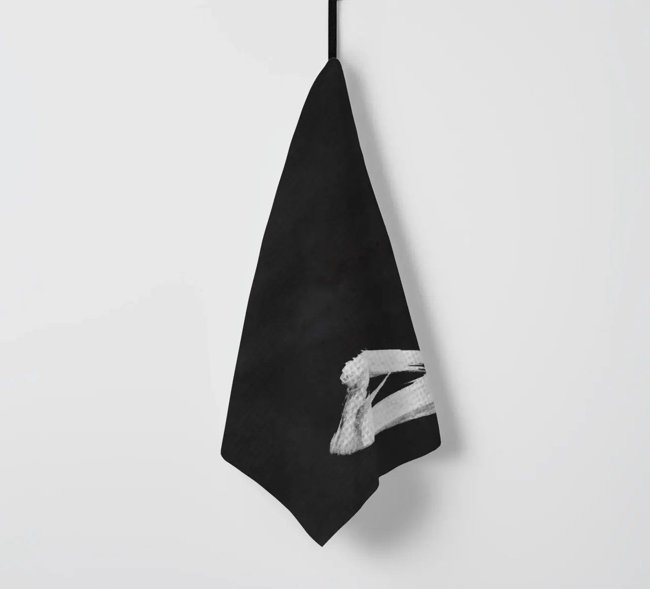 Paesaggio minimale in bianco e nero 02 canovaccio da cucina da amini54