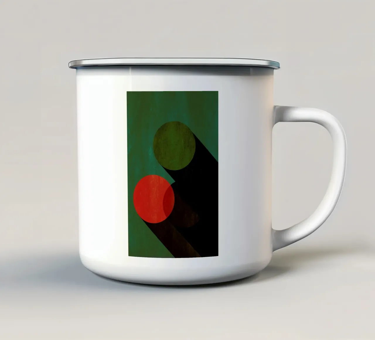 Dreier tazza in smalto da Kubistika