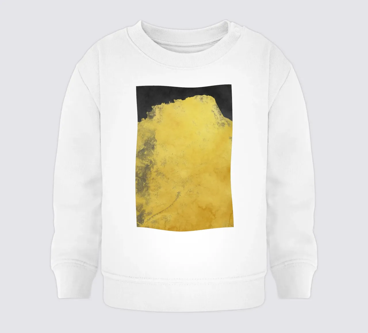 Paesaggio minimale nero e giallo 01 felpa neonato da amini54
