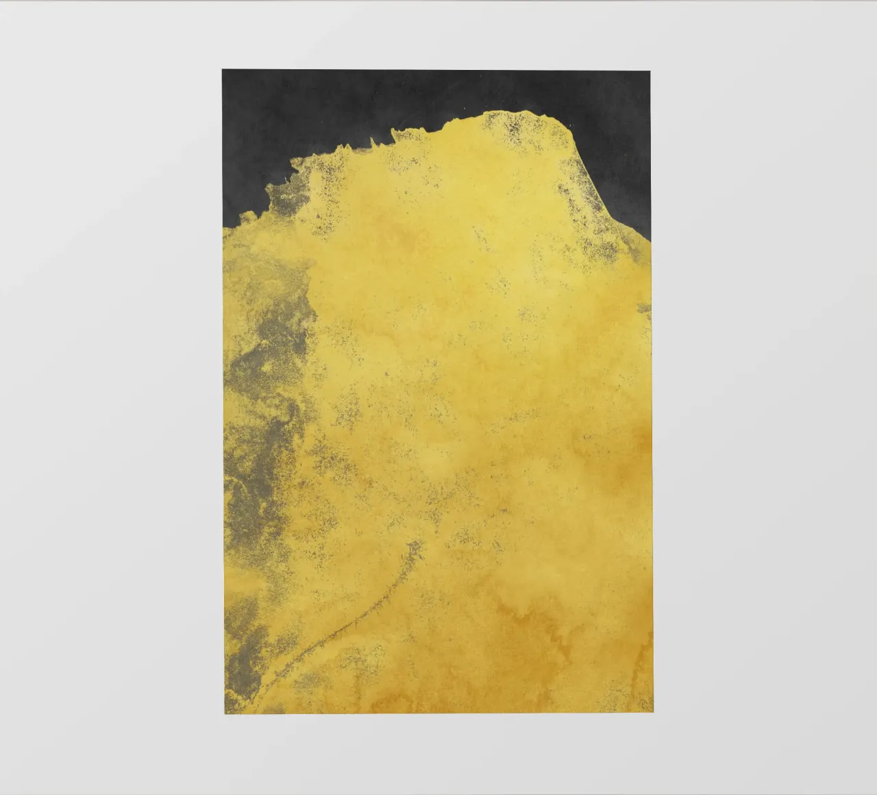 Paesaggio minimale nero e giallo 01 telo in pvc da amini54