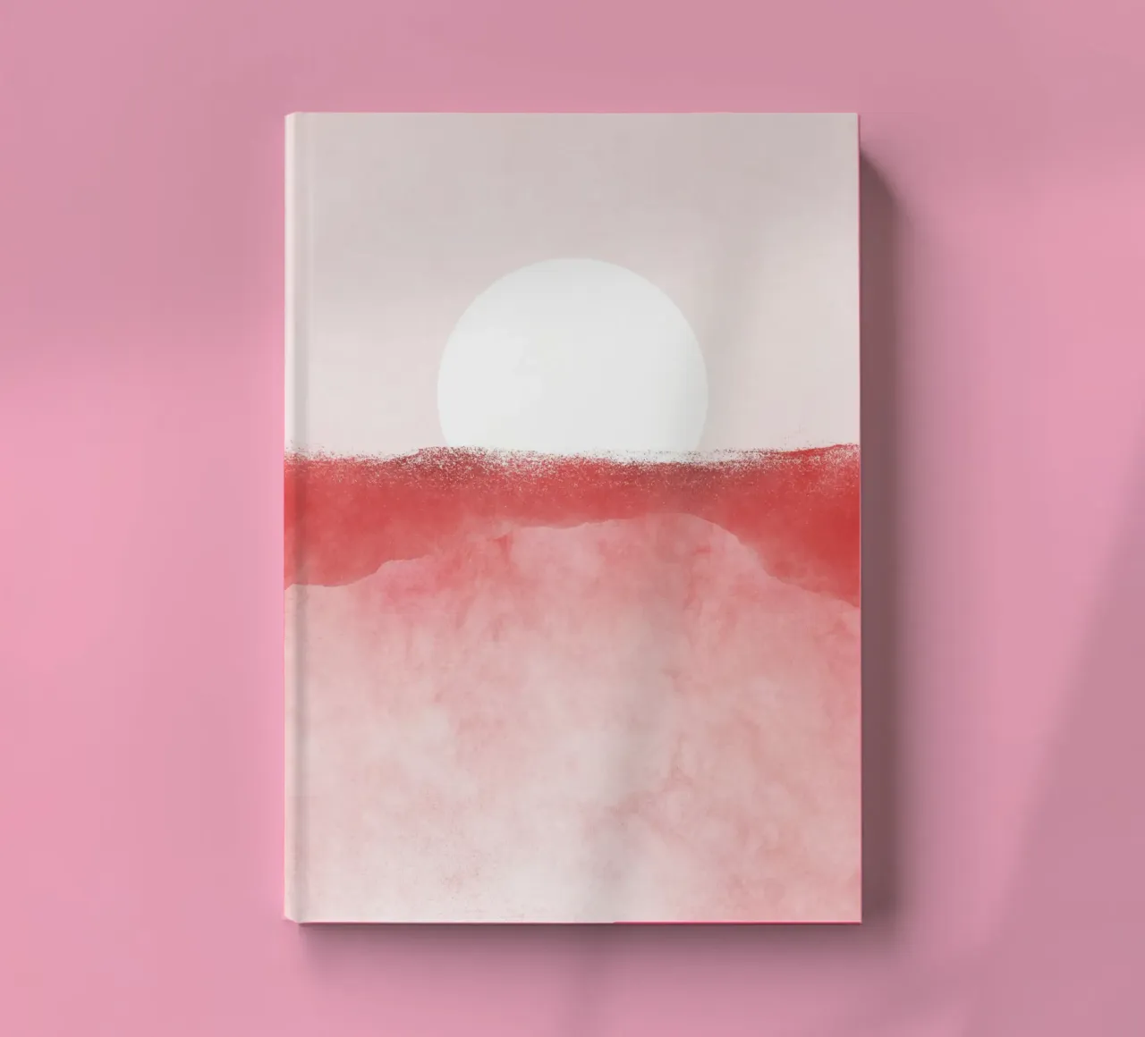 Minimal Landscape Pink 01 notebook by amini54