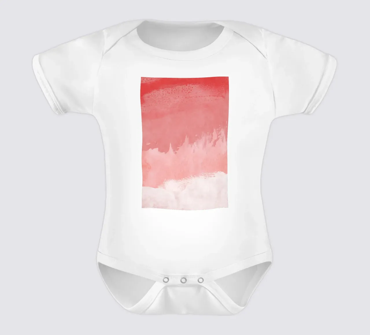 Paesaggio minimale rosa 02 body neonato maniche corte da amini54