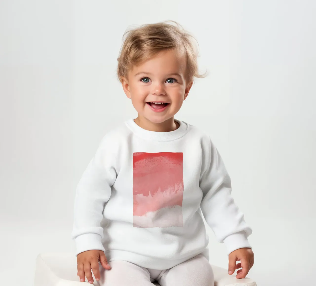 Paesaggio minimale rosa 02 felpa neonato da amini54