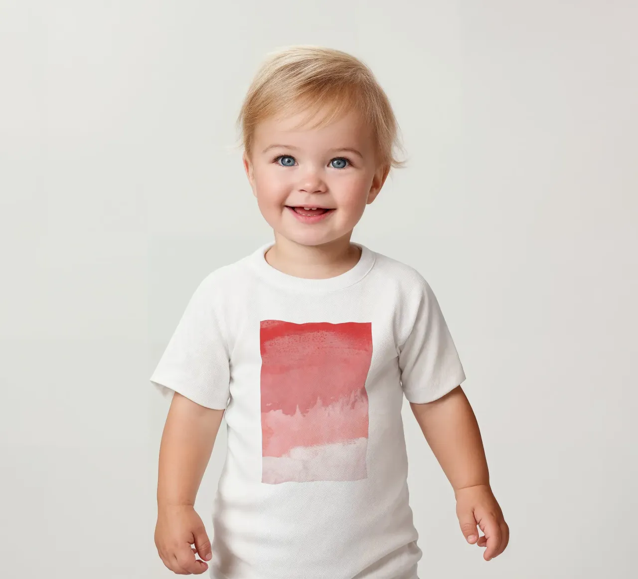 Paesaggio minimale rosa 02 maglietta neonato da amini54