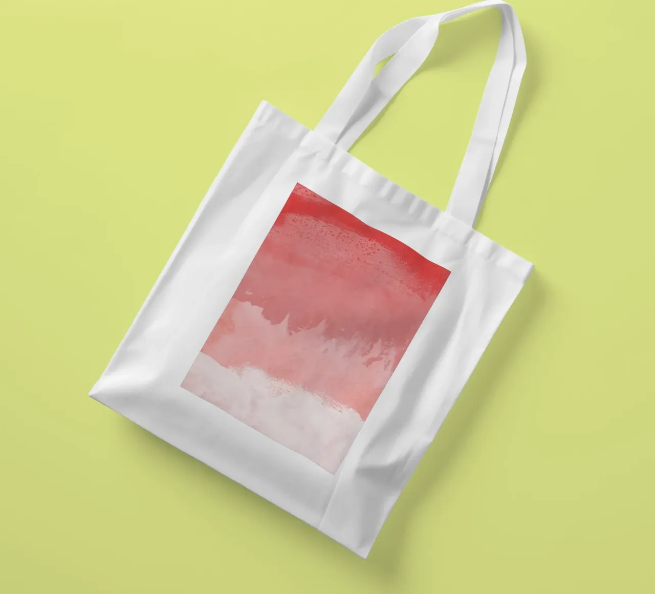 Minimale Landschaft Rosa 02 Jutebeutel von amini54