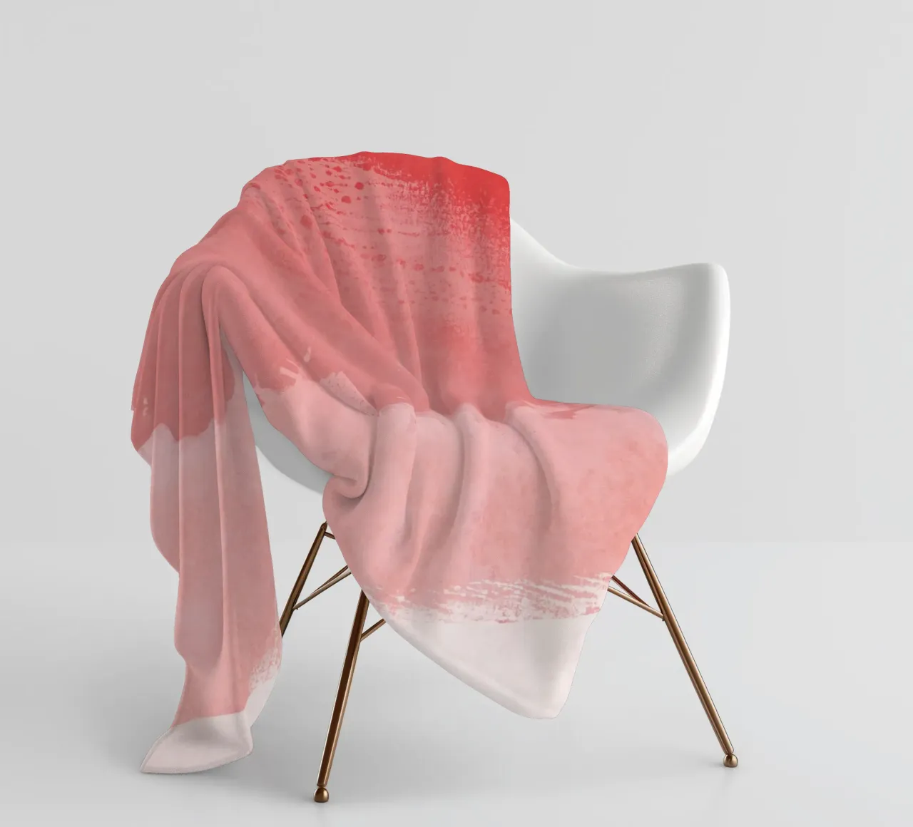 Minimal Landscape Pink 02 fleece blanket by amini54