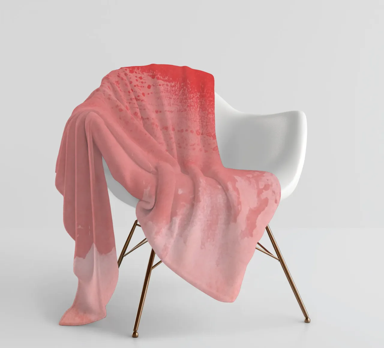 Minimal Landscape Pink 02 fleece blanket by amini54