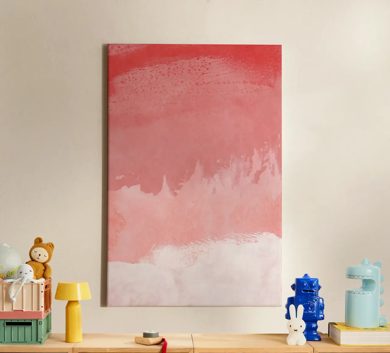 Paesaggio minimale rosa 02 tela da amini54