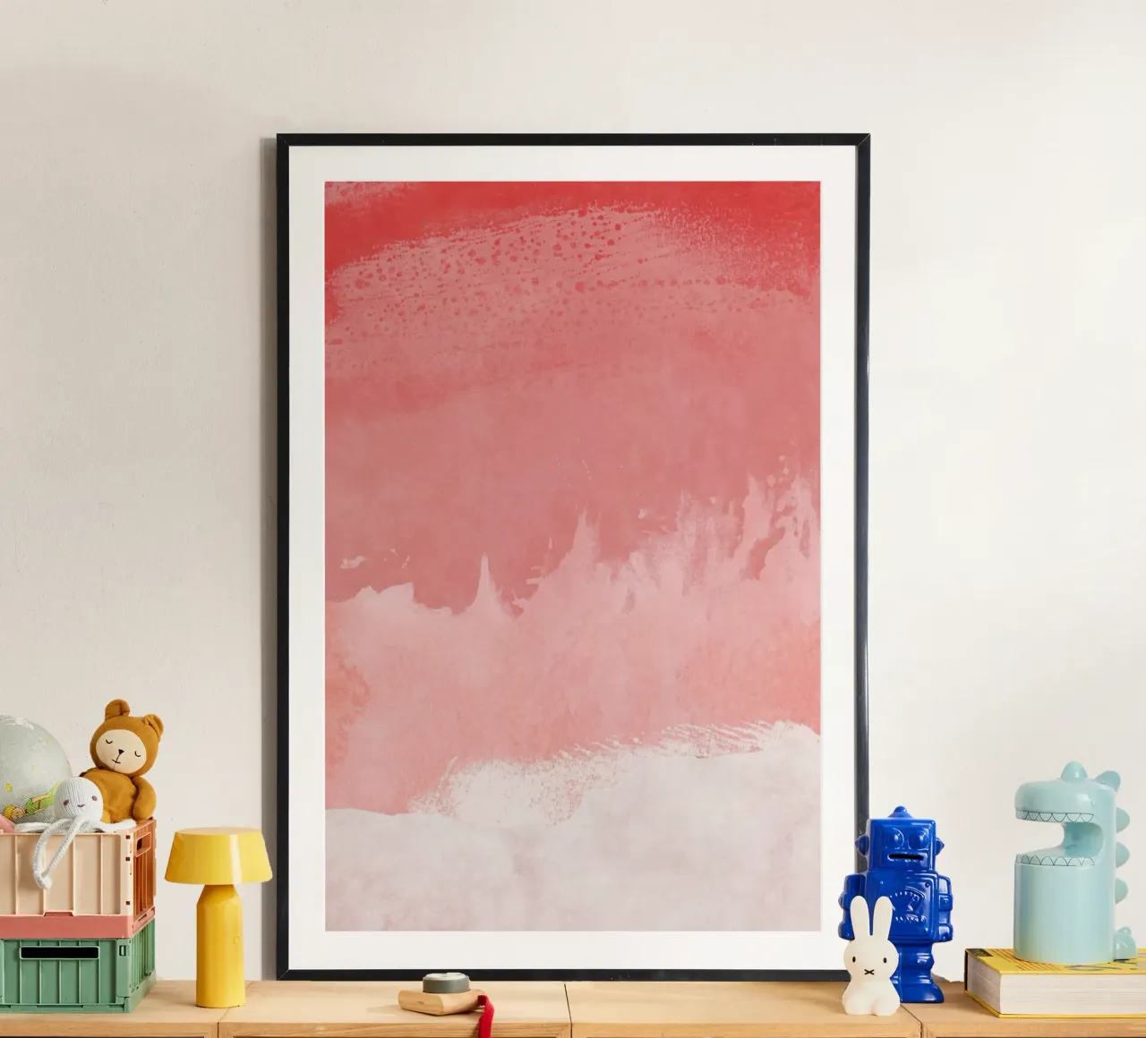 Paesaggio minimale rosa 02 carta hahnemühle da amini54