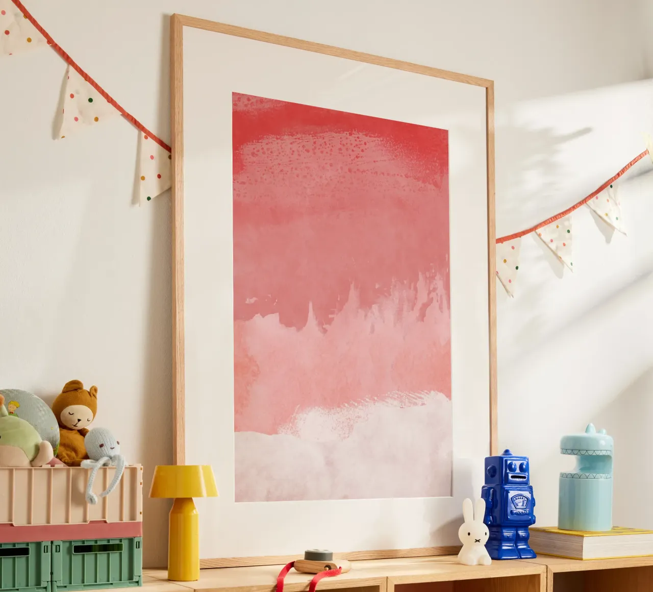 Paesaggio minimale rosa 02 carta hahnemühle da amini54