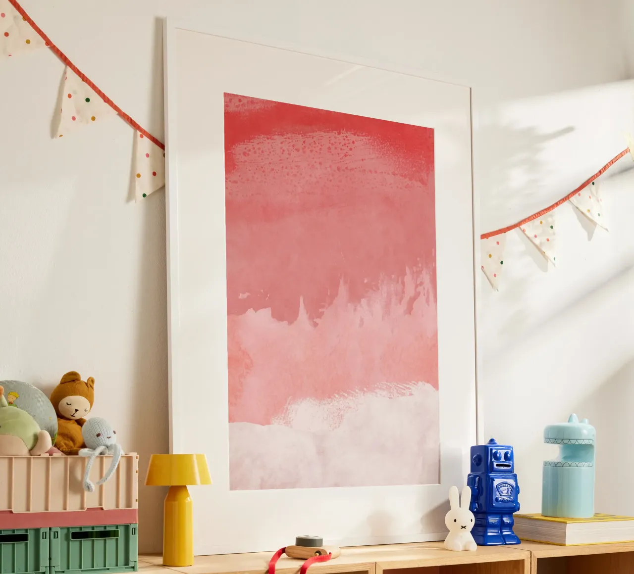 Paesaggio minimale rosa 02 carta hahnemühle da amini54