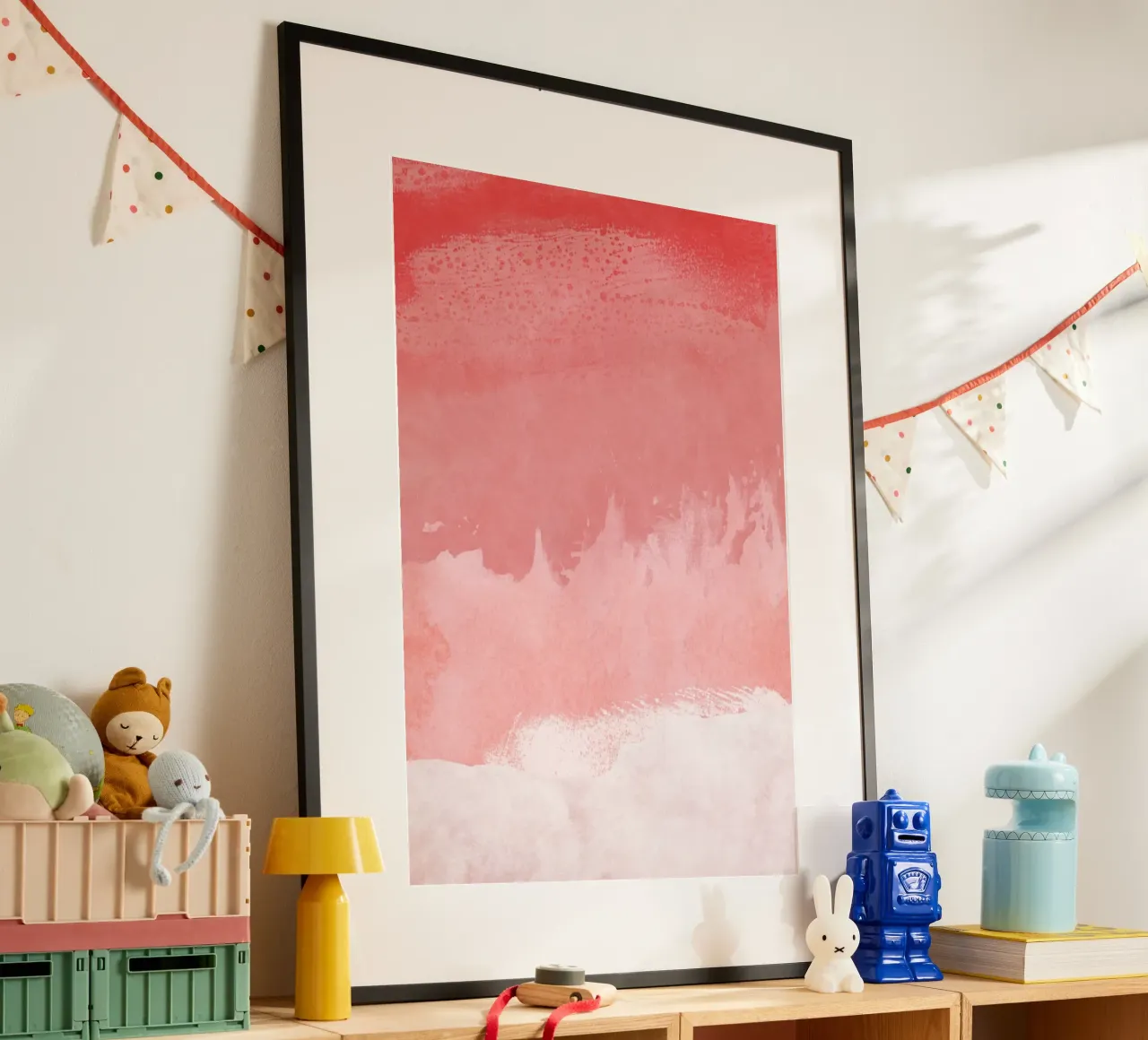Paesaggio minimale rosa 02 carta hahnemühle da amini54