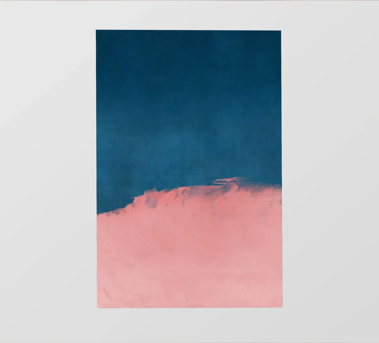 Paesaggio minimale rosa e blu navy 01 pellicola backlit da amini54