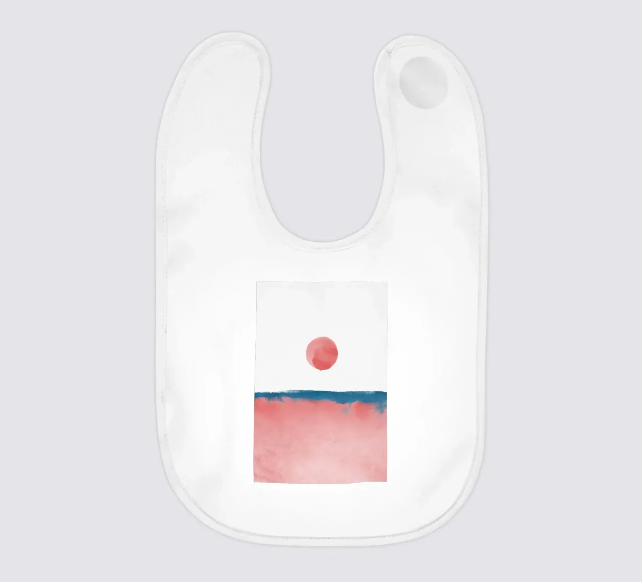 Paesaggio minimale rosa e blu navy 02 bavaglino da amini54