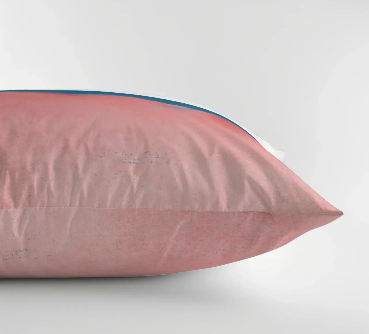 Paesaggio minimale rosa e blu navy 02 cuscino da amini54