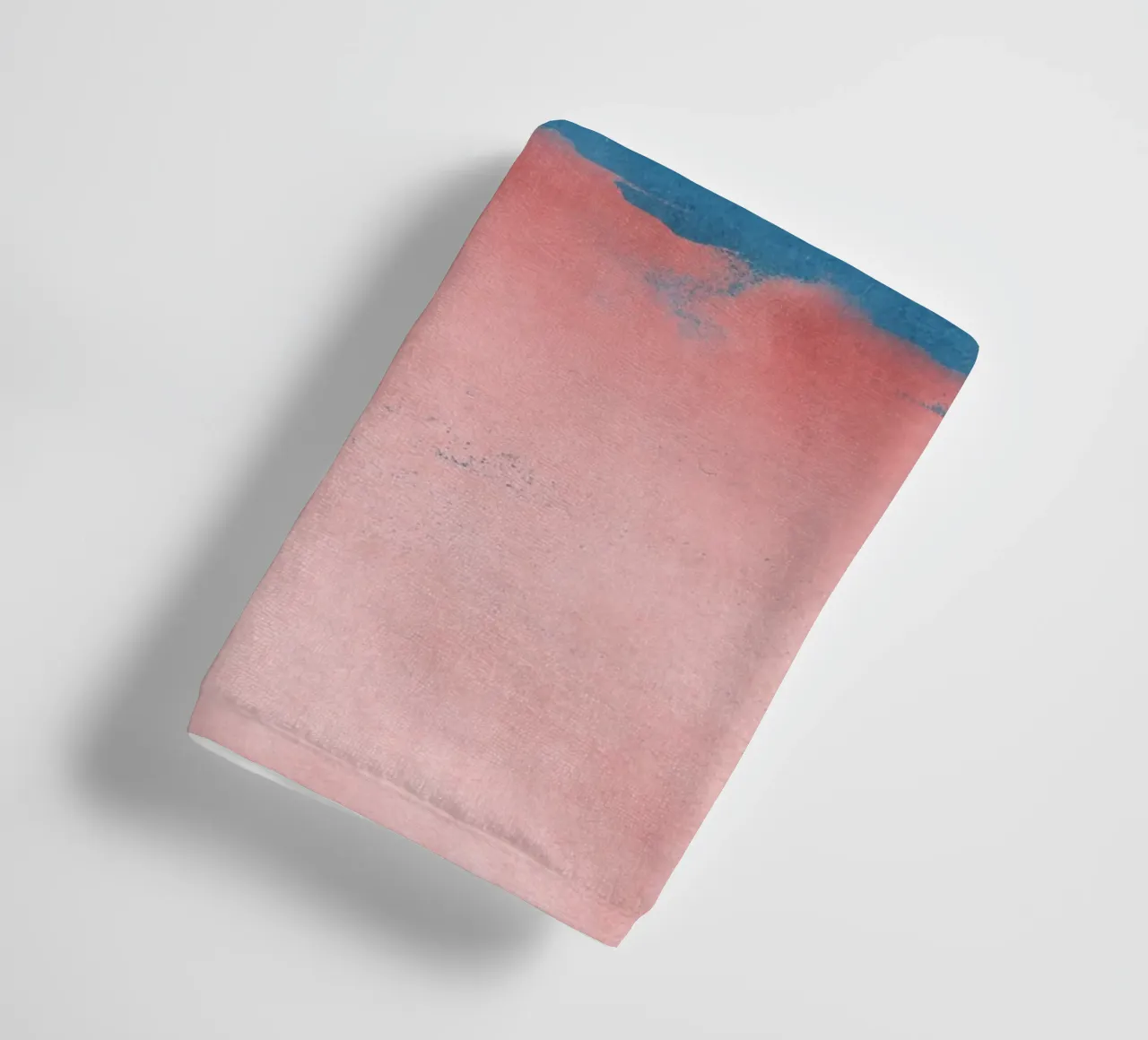 Paesaggio minimale rosa e blu navy 02 asciugamano da bagno da amini54