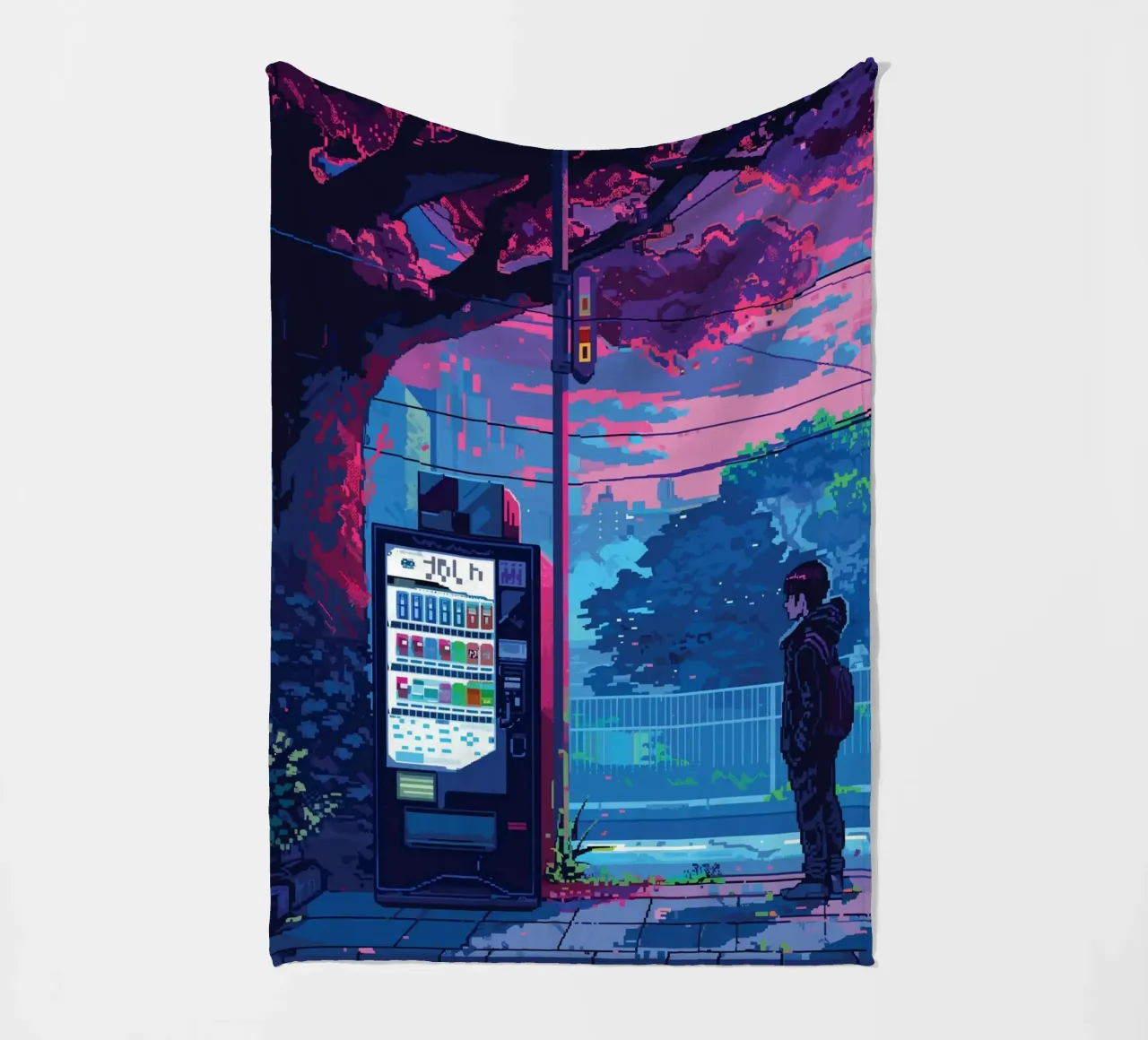 Distributore automatico di luci al neon coperta in pile da Dreamyart
