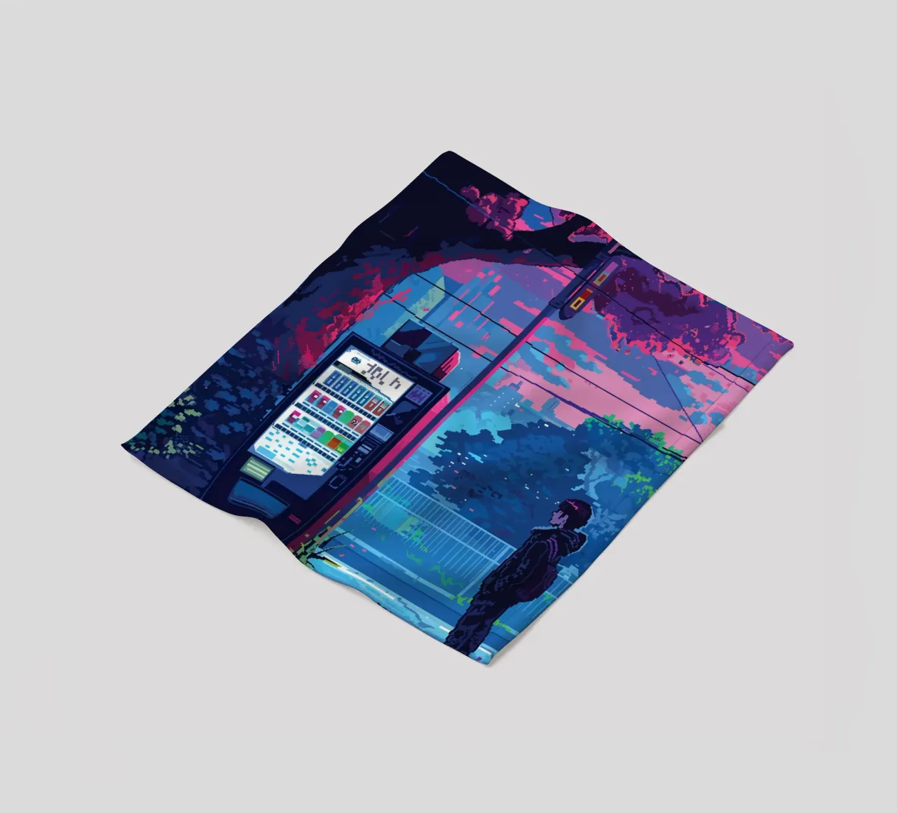 Distributore automatico di luci al neon coperta in pile da Dreamyart