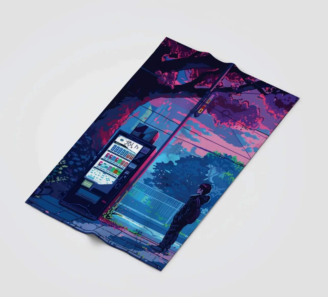 Distributore automatico di luci al neon coperta in pile da Dreamyart