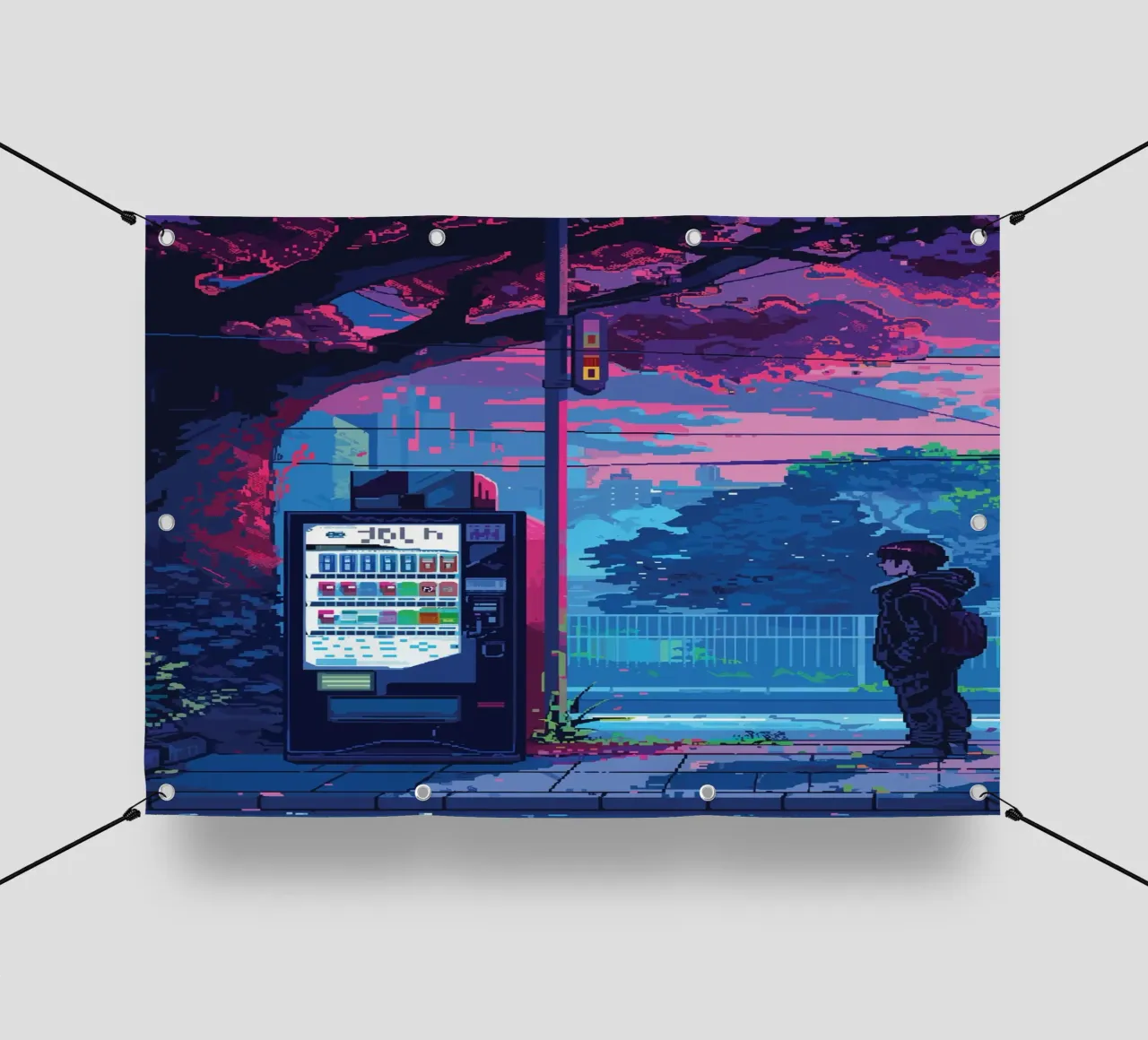 Distributore automatico di luci al neon telo in pvc da Dreamyart