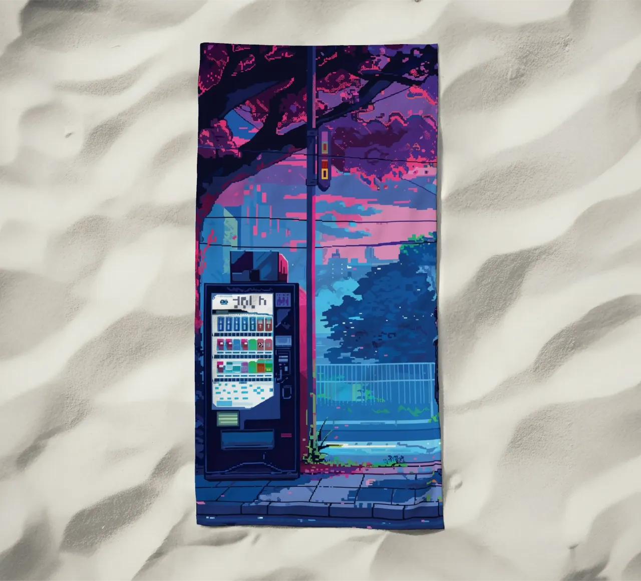 Distributore automatico di luci al neon telo mare da Dreamyart