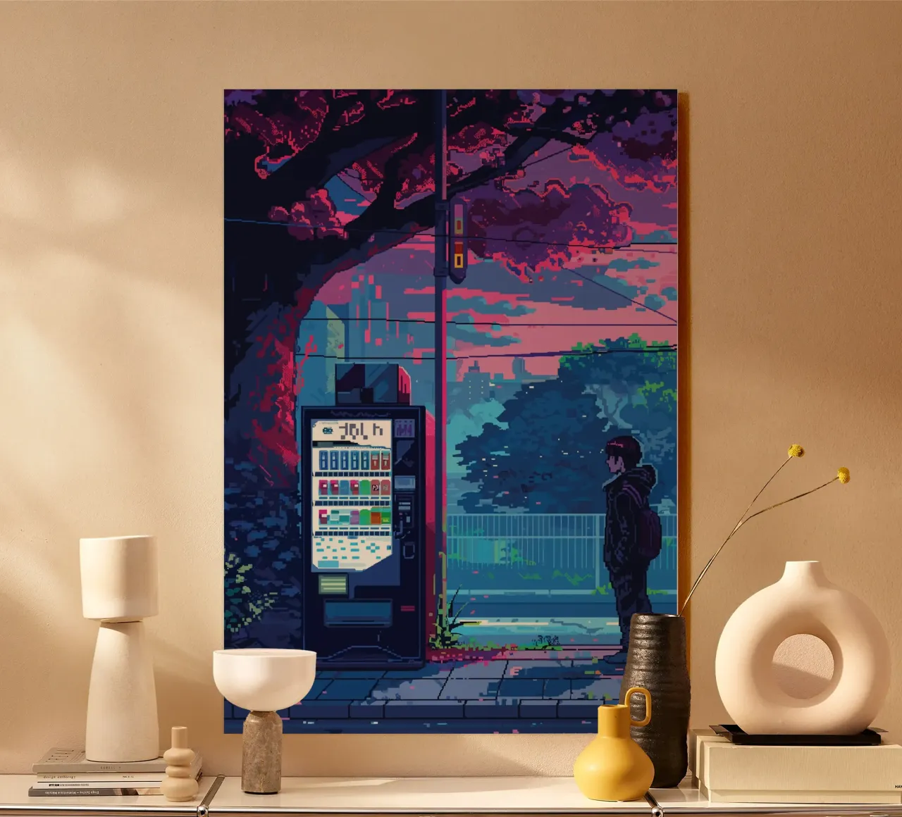 Distributore automatico di luci al neon alluminio dibond da Dreamyart