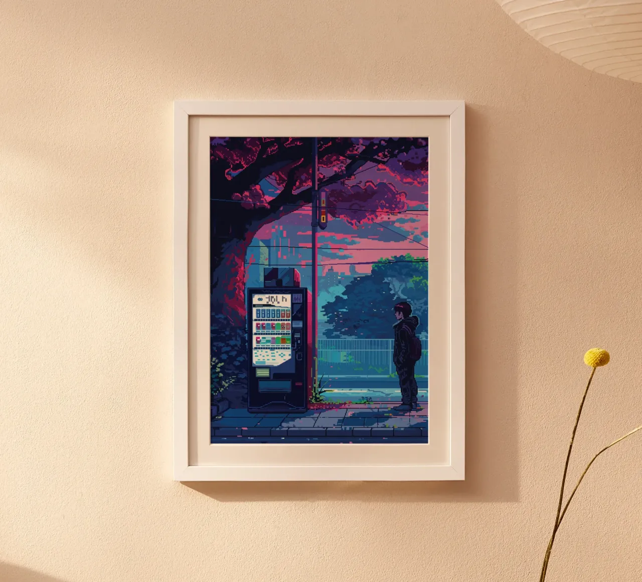 Distributore automatico di luci al neon carta hahnemühle da Dreamyart