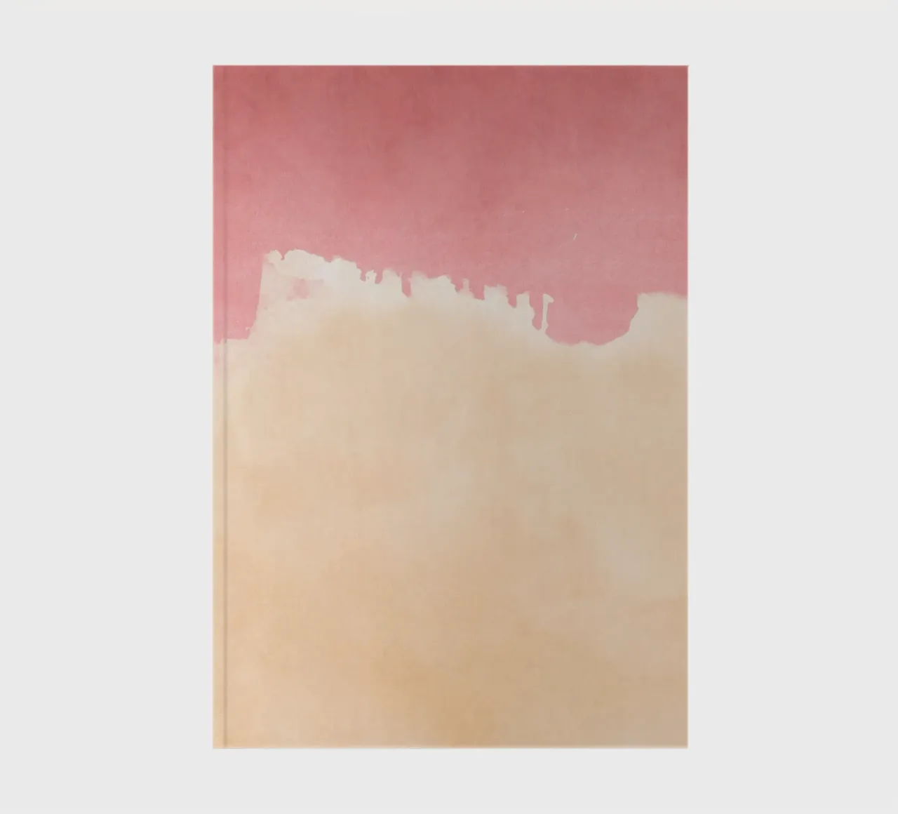 Paysage minimal rose et jaune 01 carnet de notes de amini54