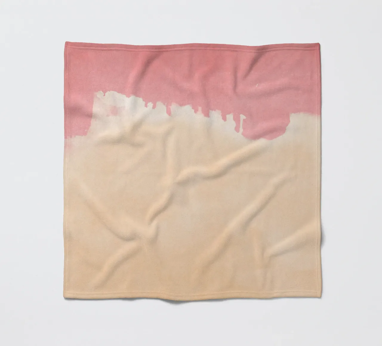 Minimal Landscape Pink and Yellow 01 fleece blanket by amini54