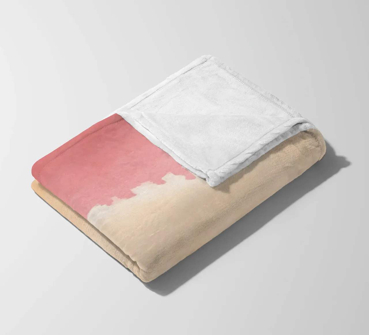 Minimal Landscape Pink and Yellow 01 fleece blanket by amini54