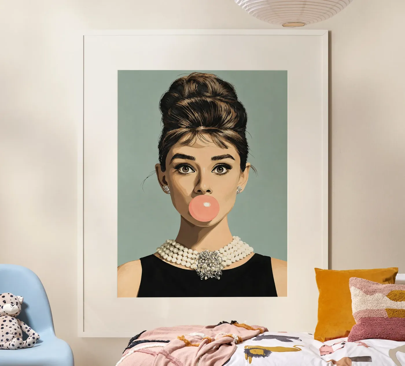 Bubblegum Elegance poster van Maryarmere