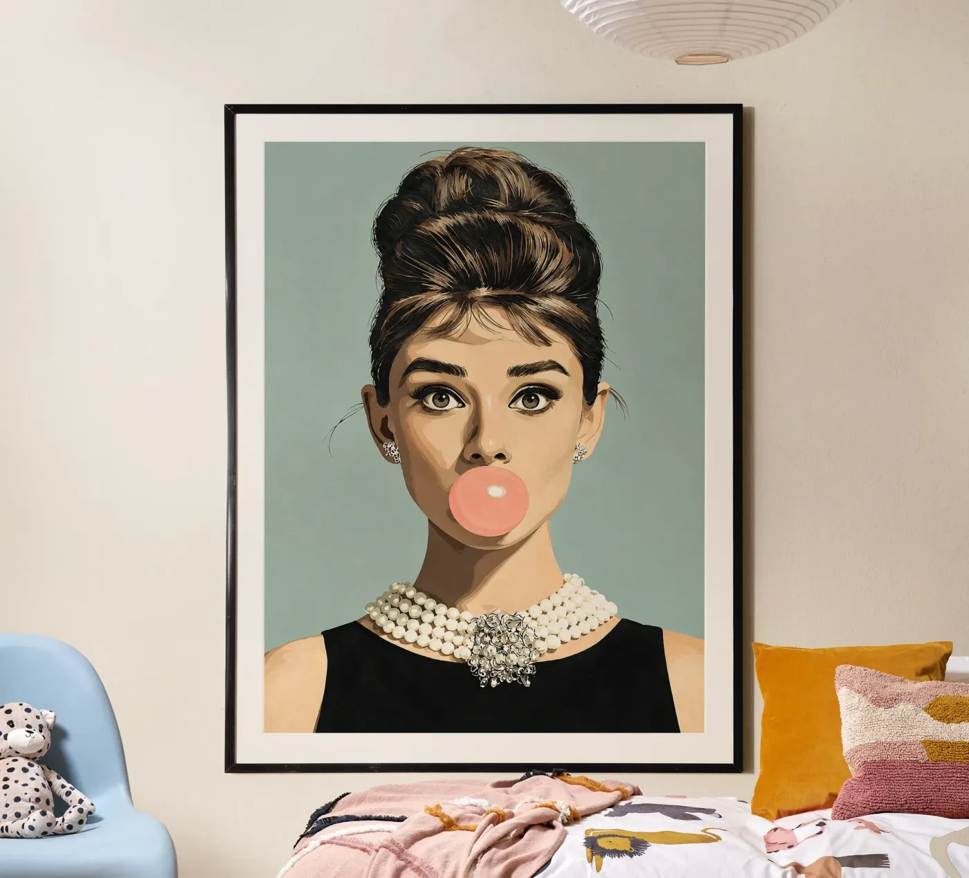 Bubblegum Elegance poster van Maryarmere
