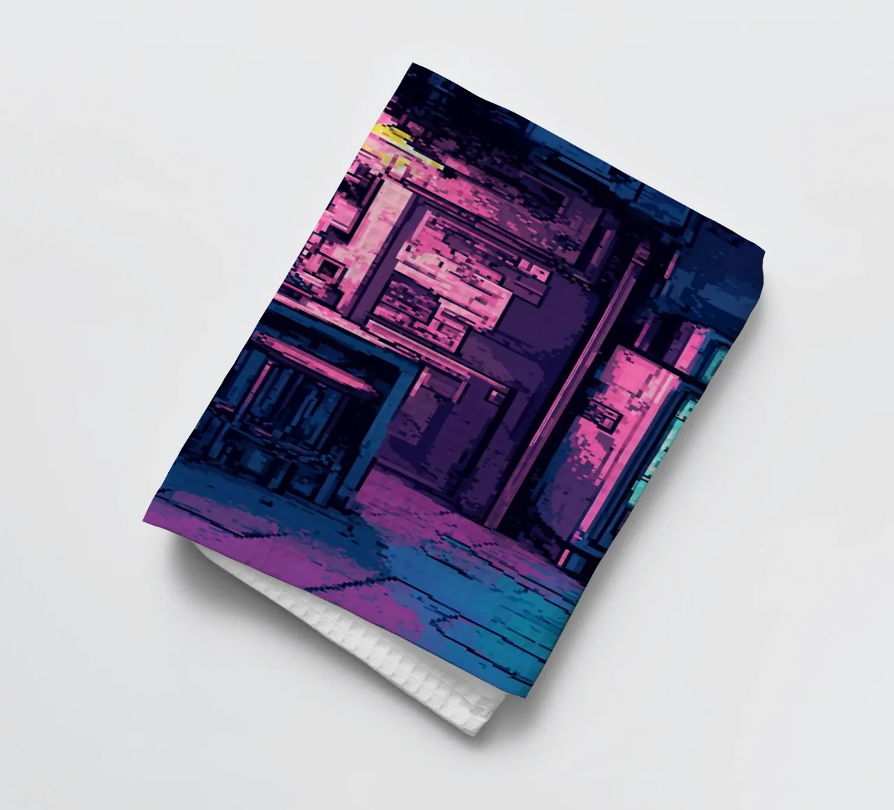 Bar notturno Pixel Art canovaccio da cucina da Dreamyart