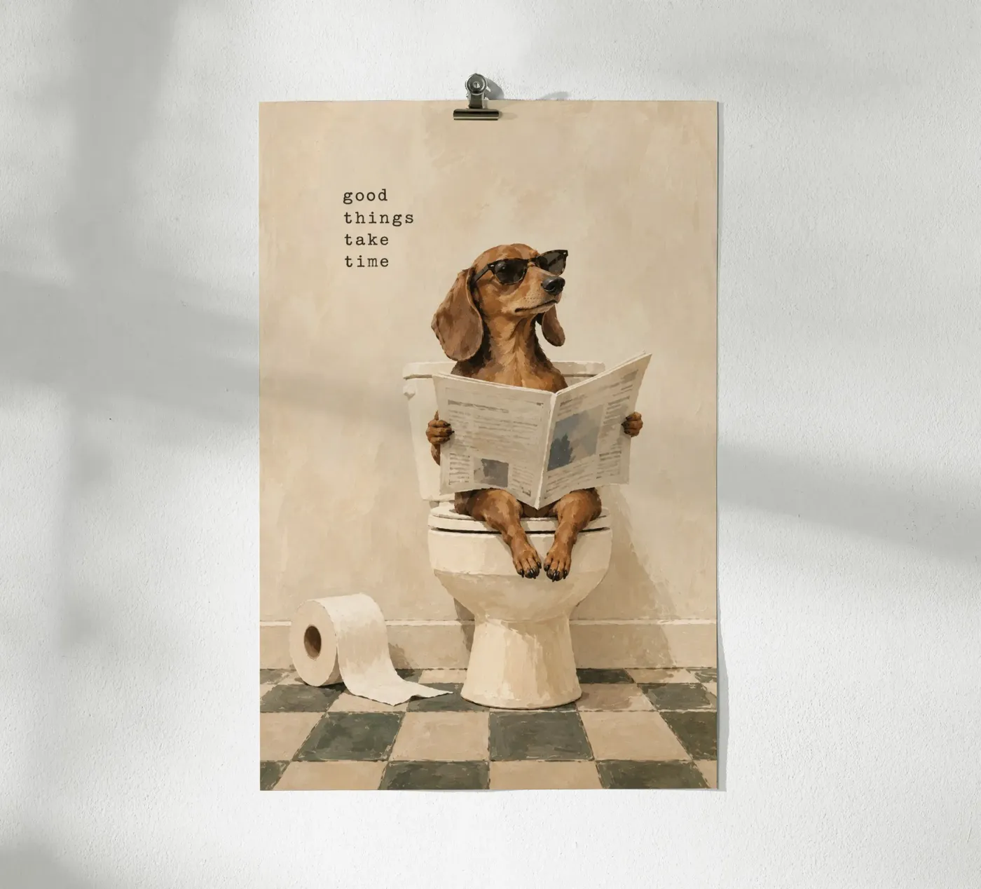 dackel klo poster da Linsi
