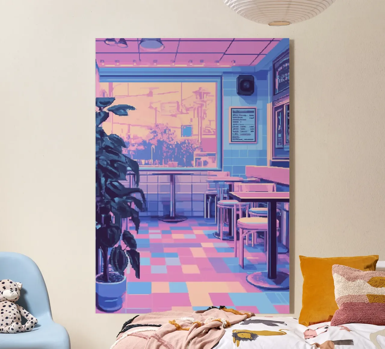 Pastel Cafe plexiglass da Dreamyart